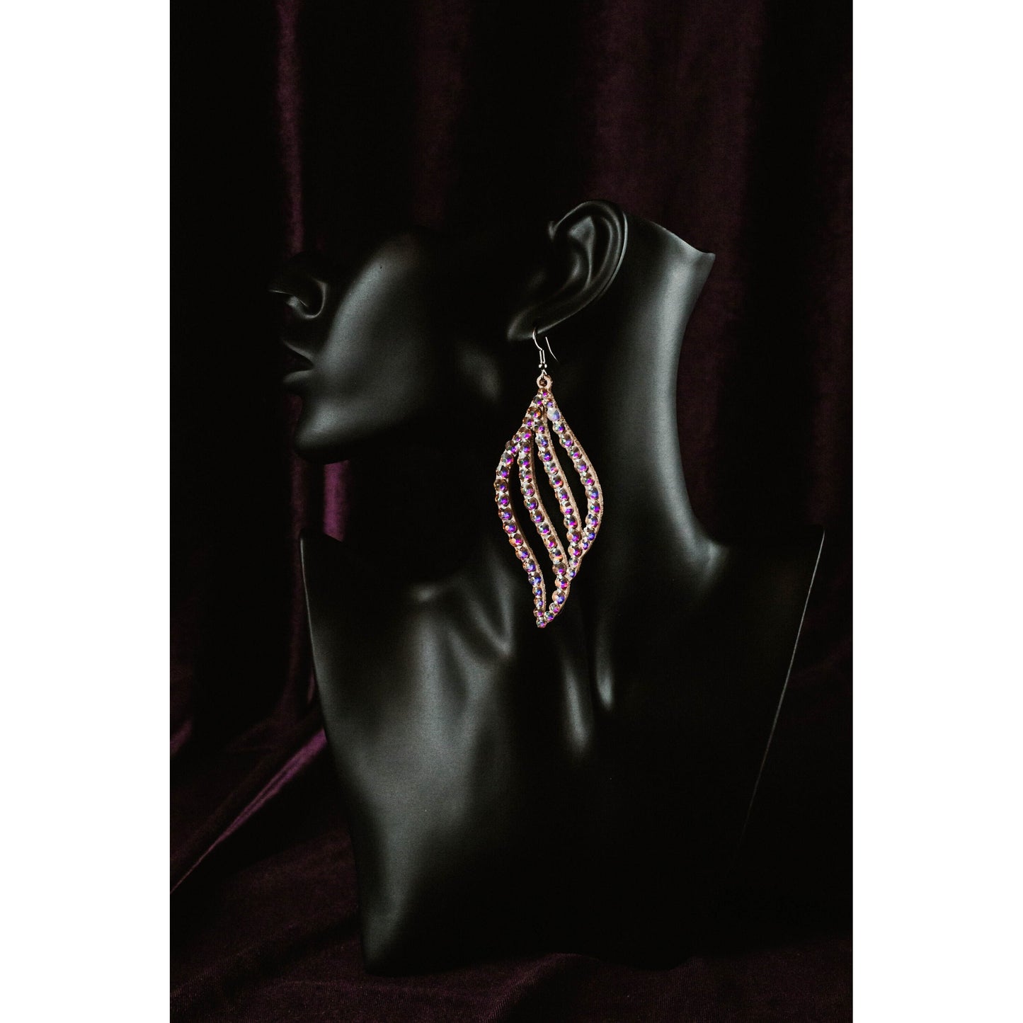Dazzling Rhinestone Earrings - Amelia