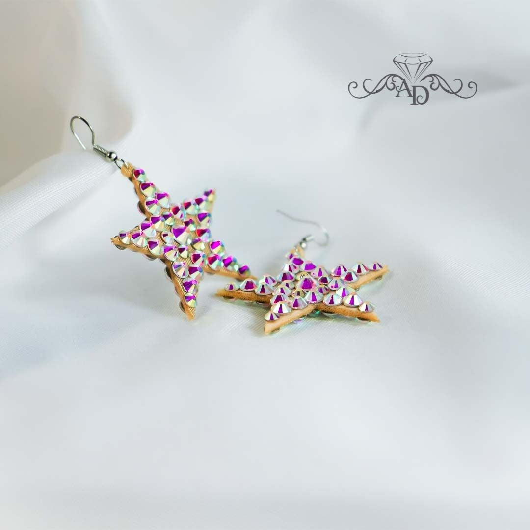 Stars Crystal Earrings - Little Stars