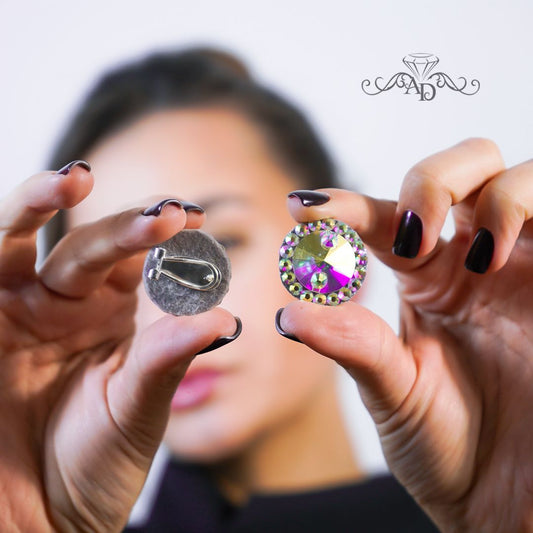 Ballroom stud earrings