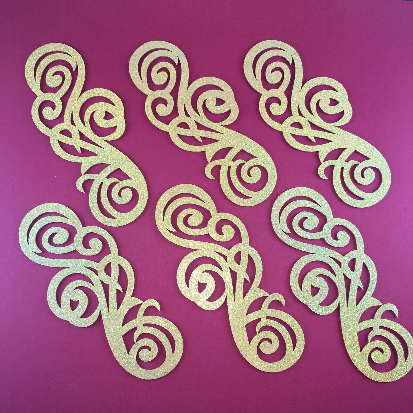 Laser-Cut Felt Appliques for Dance & Gymnastics Costumes – Set of 8