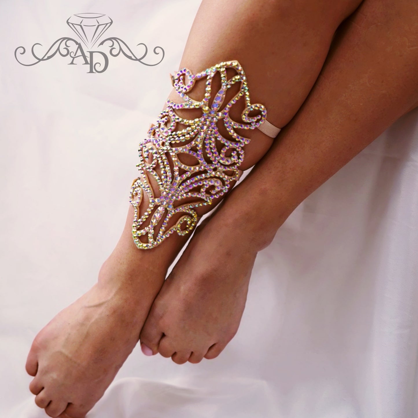 Elegant Rhinestone Leg Jewelry - Jodie