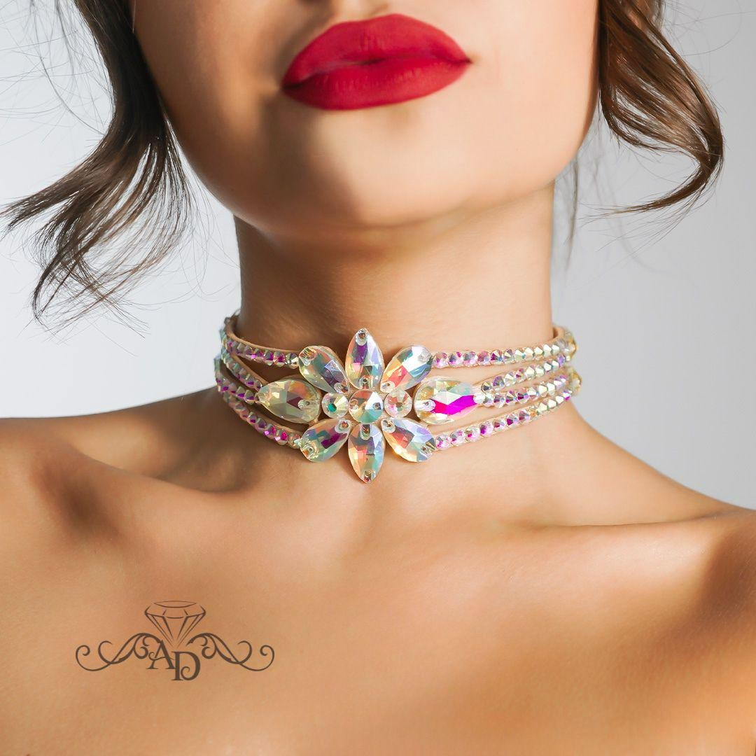 Rhinestone Choker for Dancers - Raelynn