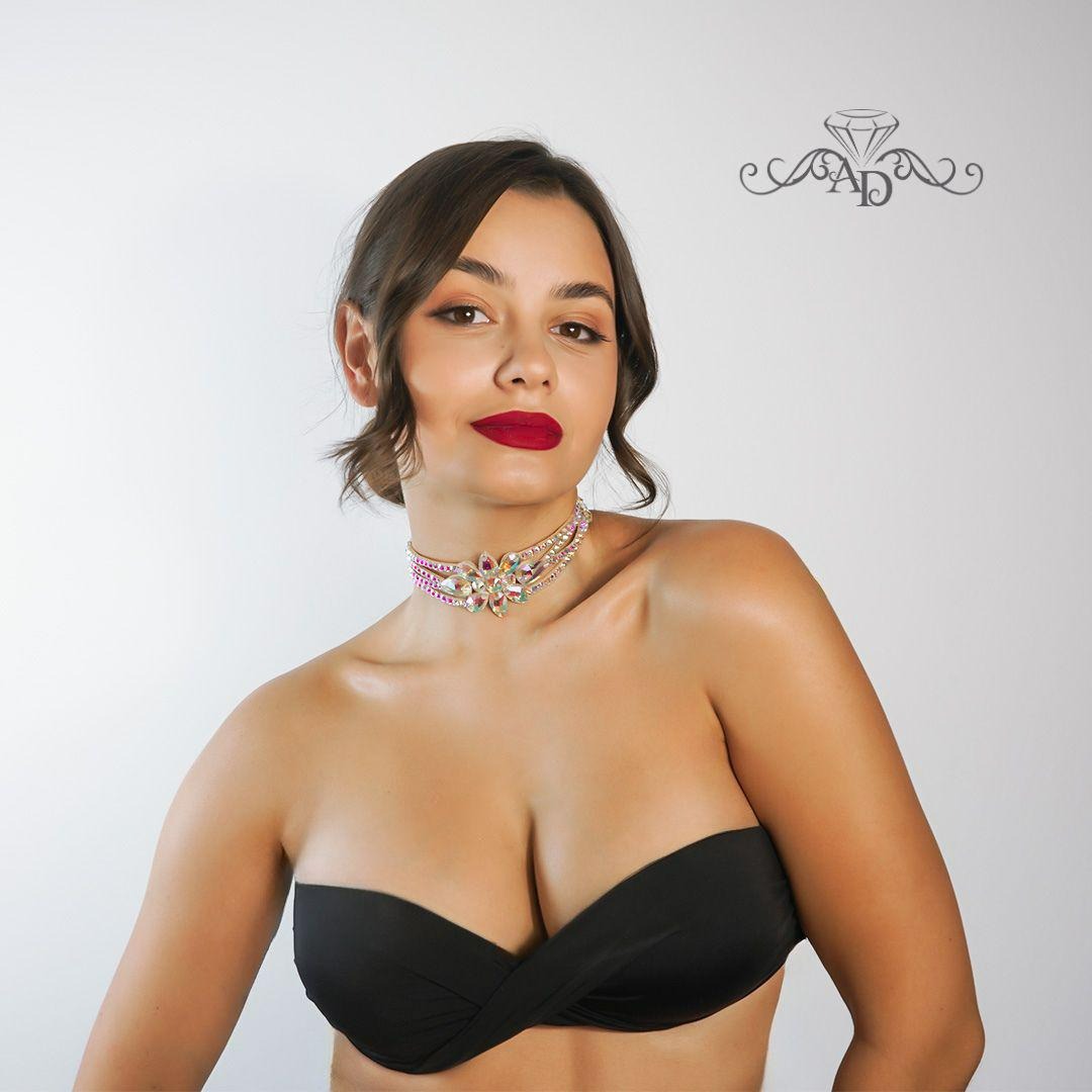 Rhinestone Choker for Dancers - Raelynn