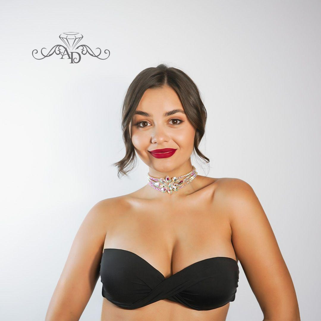 Rhinestone Choker for Dancers - Raelynn