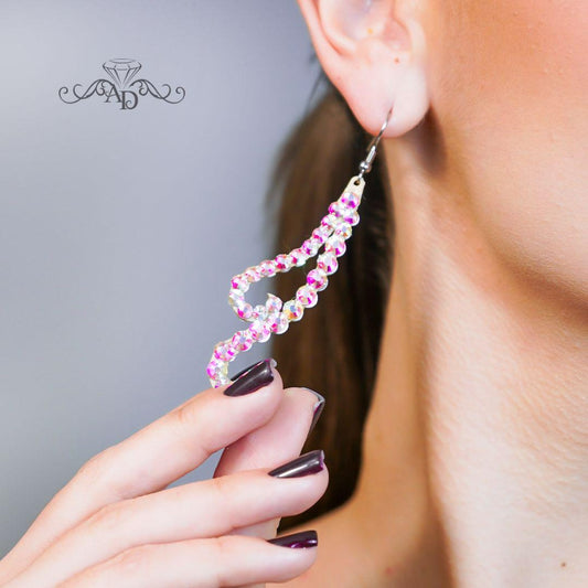 Lightweight Dance Crystal Earrings - Anisa