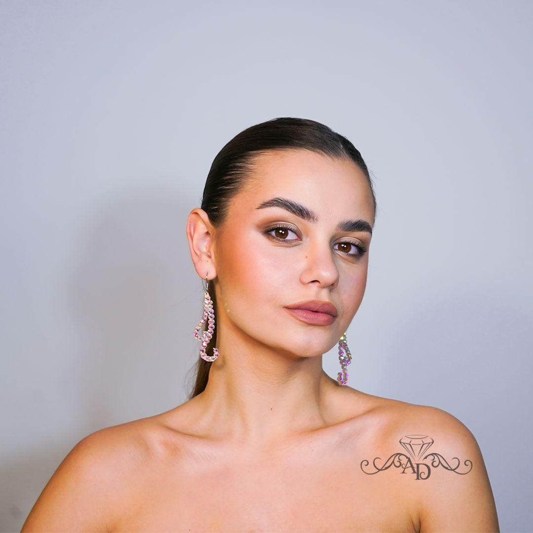 Lightweight Dance Crystal Earrings - Anisa