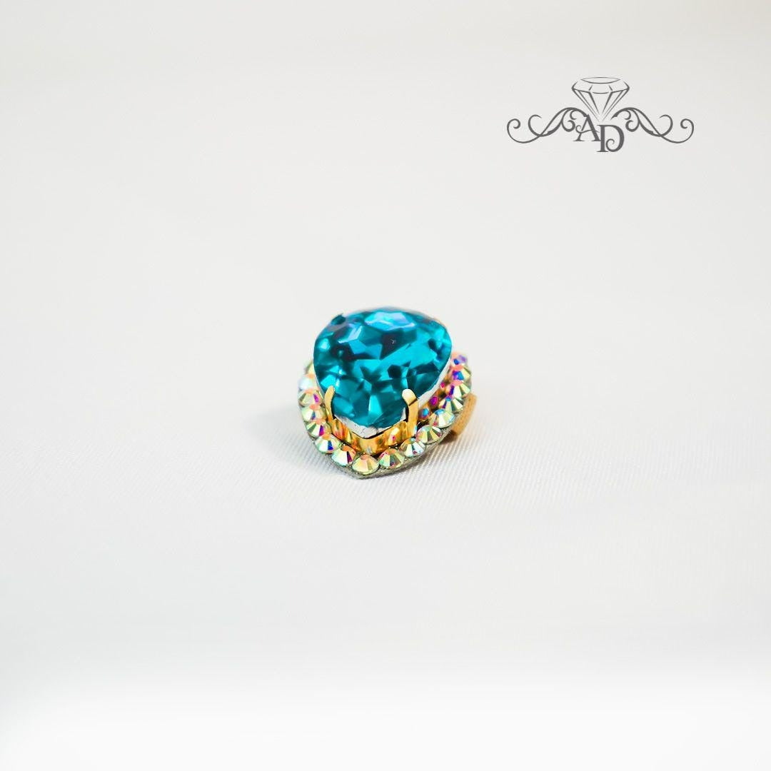 Sparkling Rhinestone Ring for Dance
