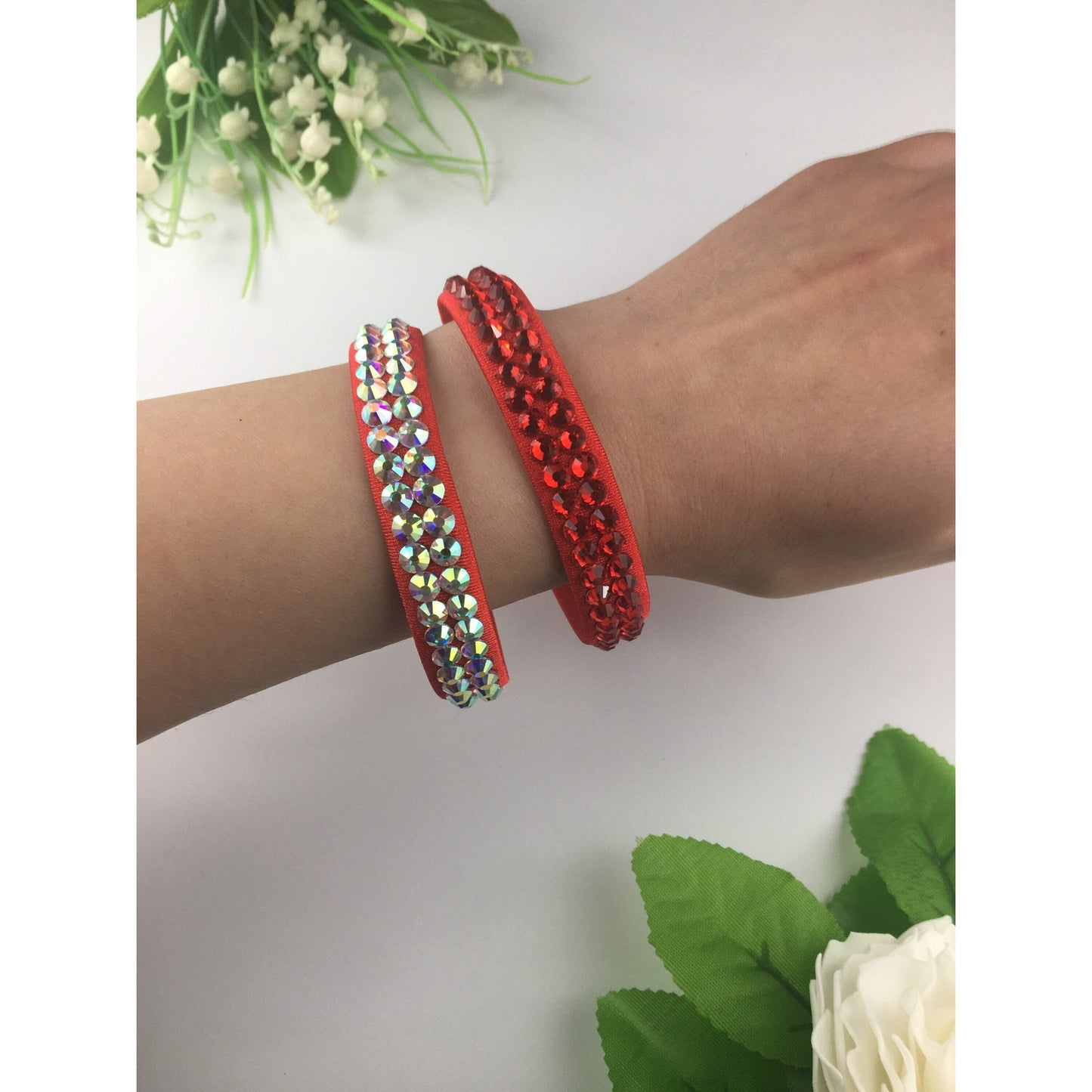 Rhinestone Bangle Bracelet
