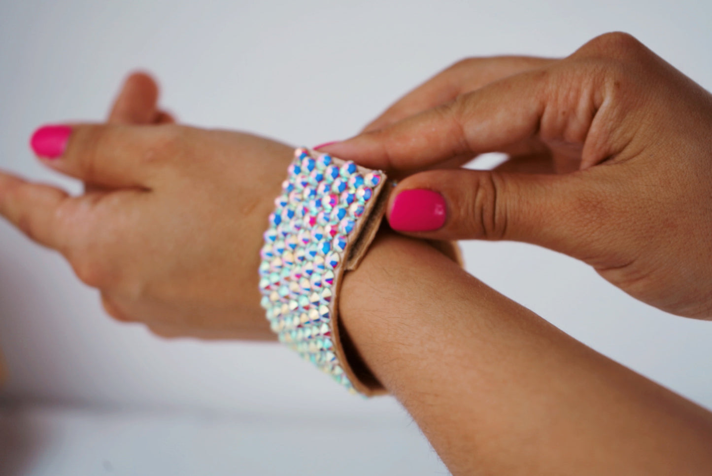 Rhinestone Wrist Cuff - Chloe