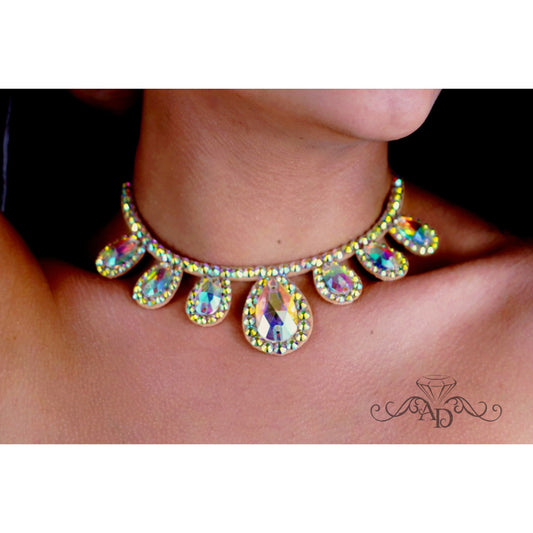 Rhinestone Necklace for Events - Mendi