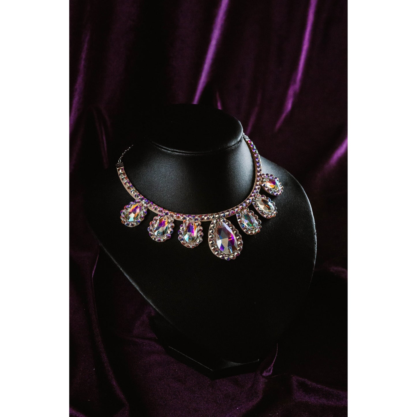 Rhinestone Necklace for Events - Mendi