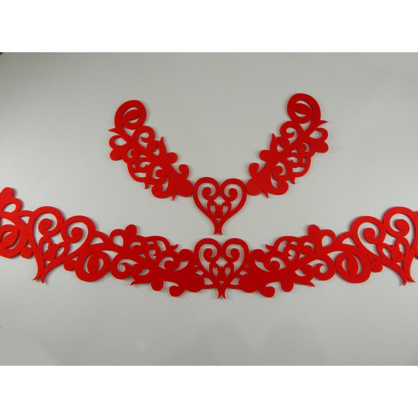 Heart Design Felt Applique Set for Dance Costumes – Bra & Belt Template