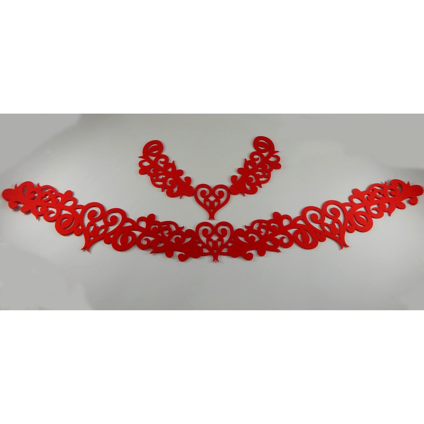 Heart Design Felt Applique Set for Dance Costumes – Bra & Belt Template