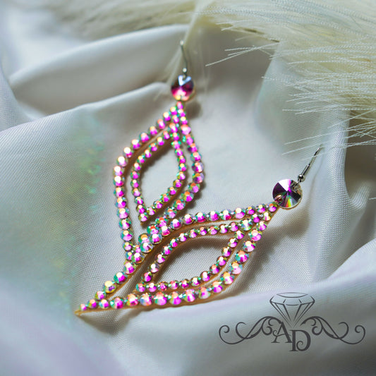 Glam Crystal Dance Earrings - Anna