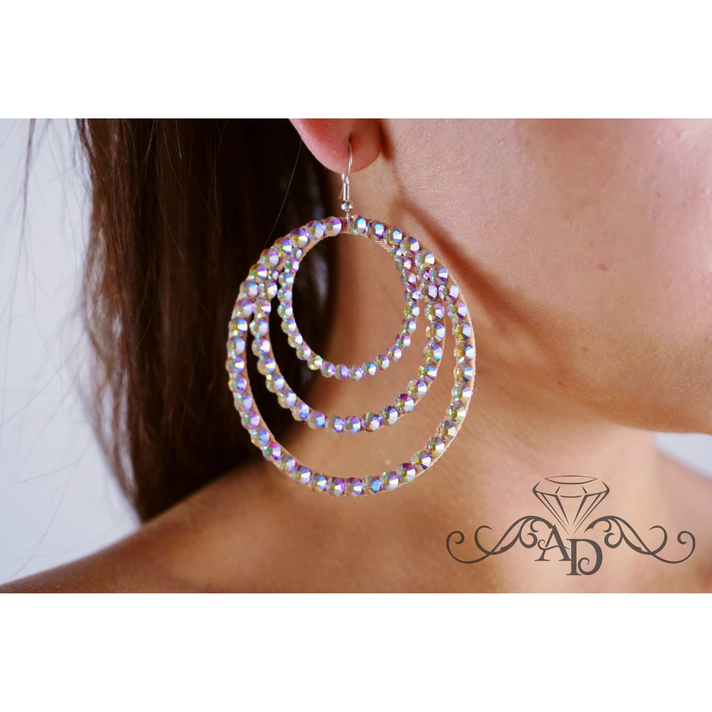 Hoop Shine Earrings for Stage - Miriam