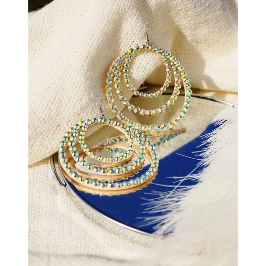 Hoop Shine Earrings for Stage - Miriam