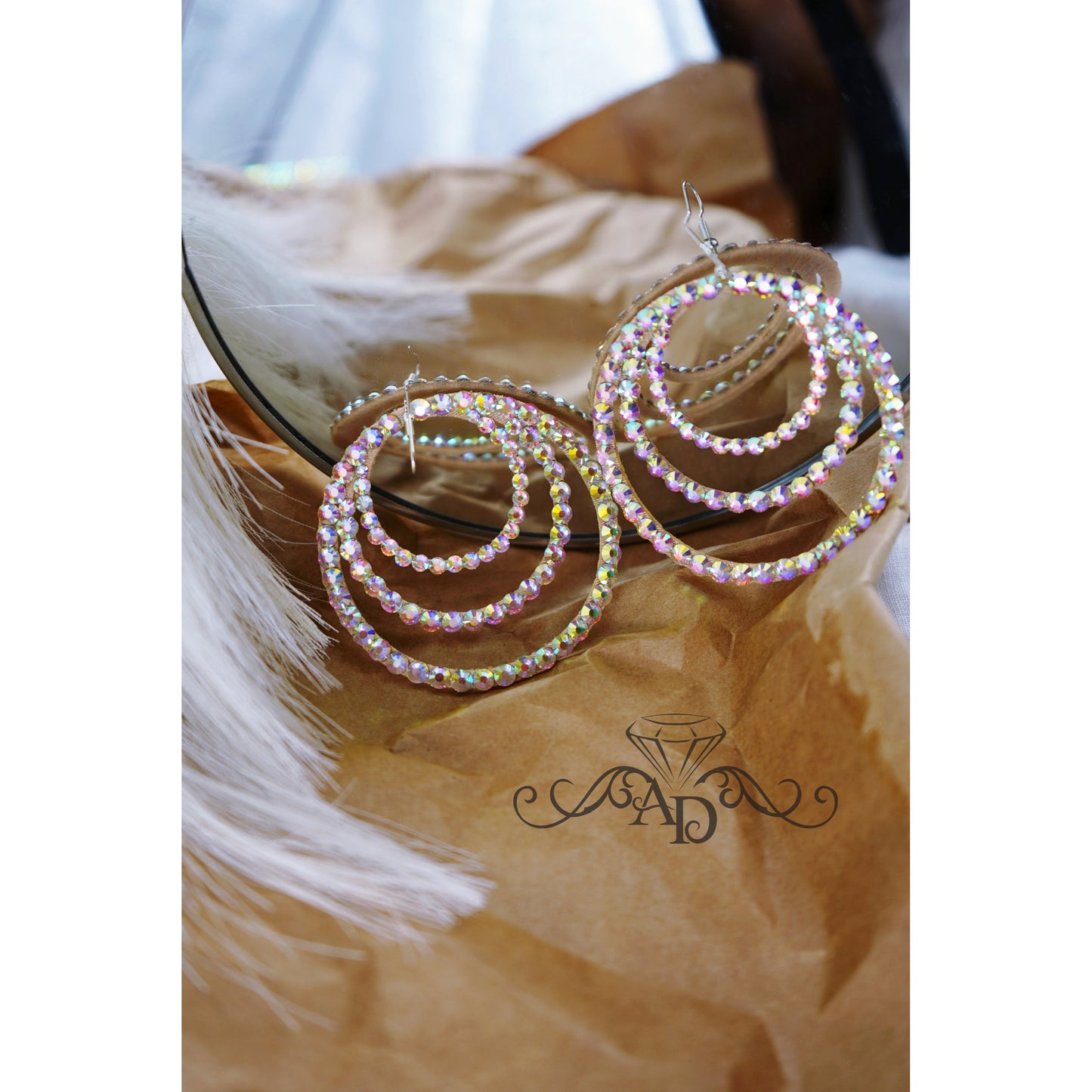Hoop Shine Earrings for Stage - Miriam