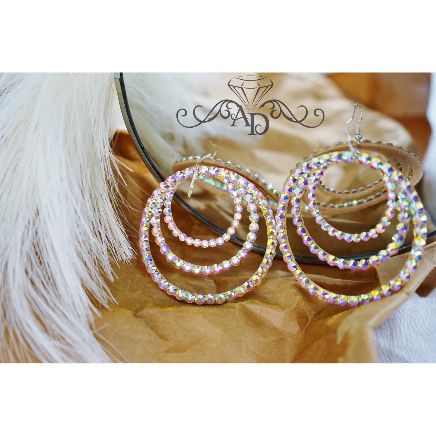 Hoop Shine Earrings for Stage - Miriam