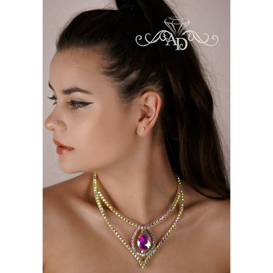 Rhinestone Neck Accessory - Silvia