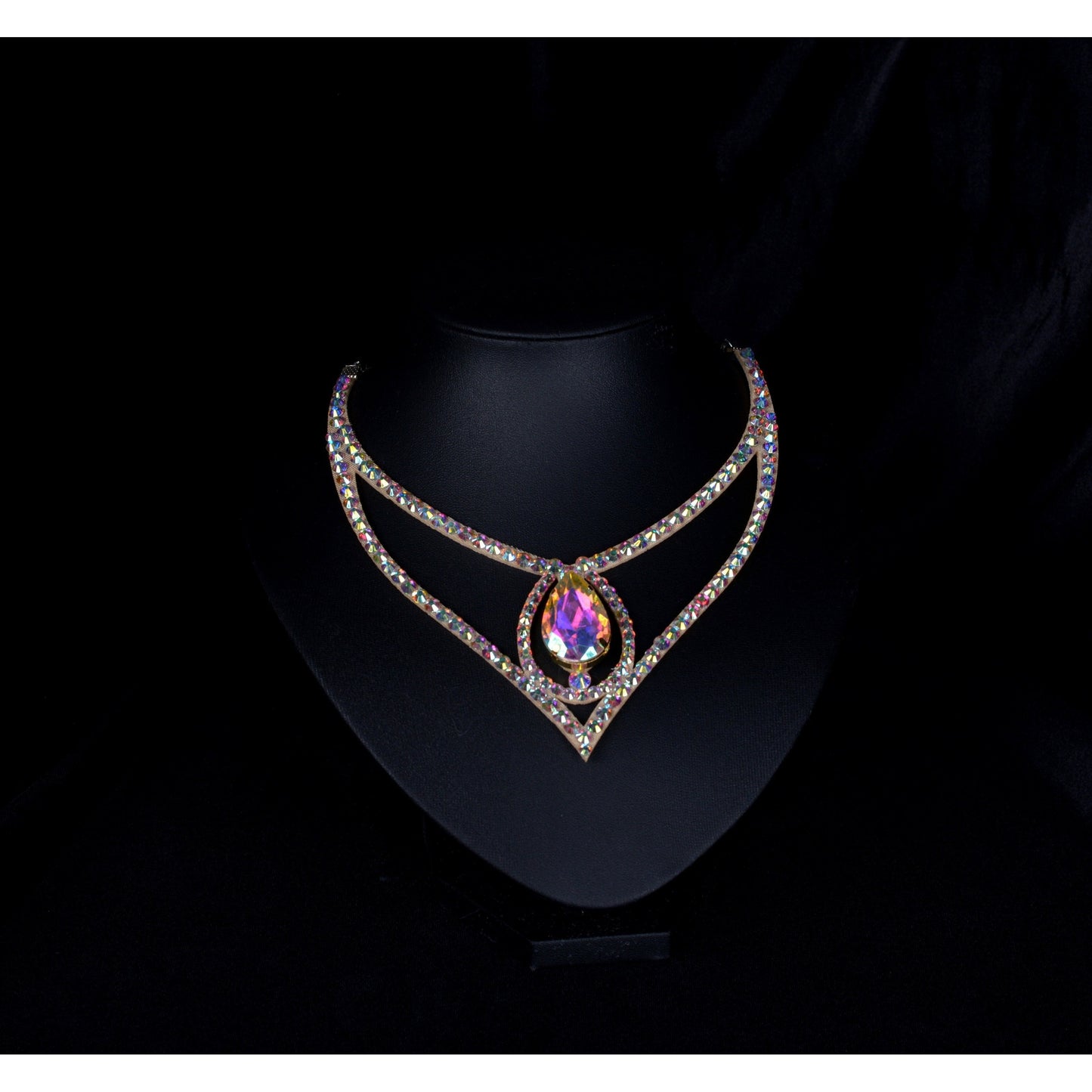 Rhinestone Neck Accessory - Silvia