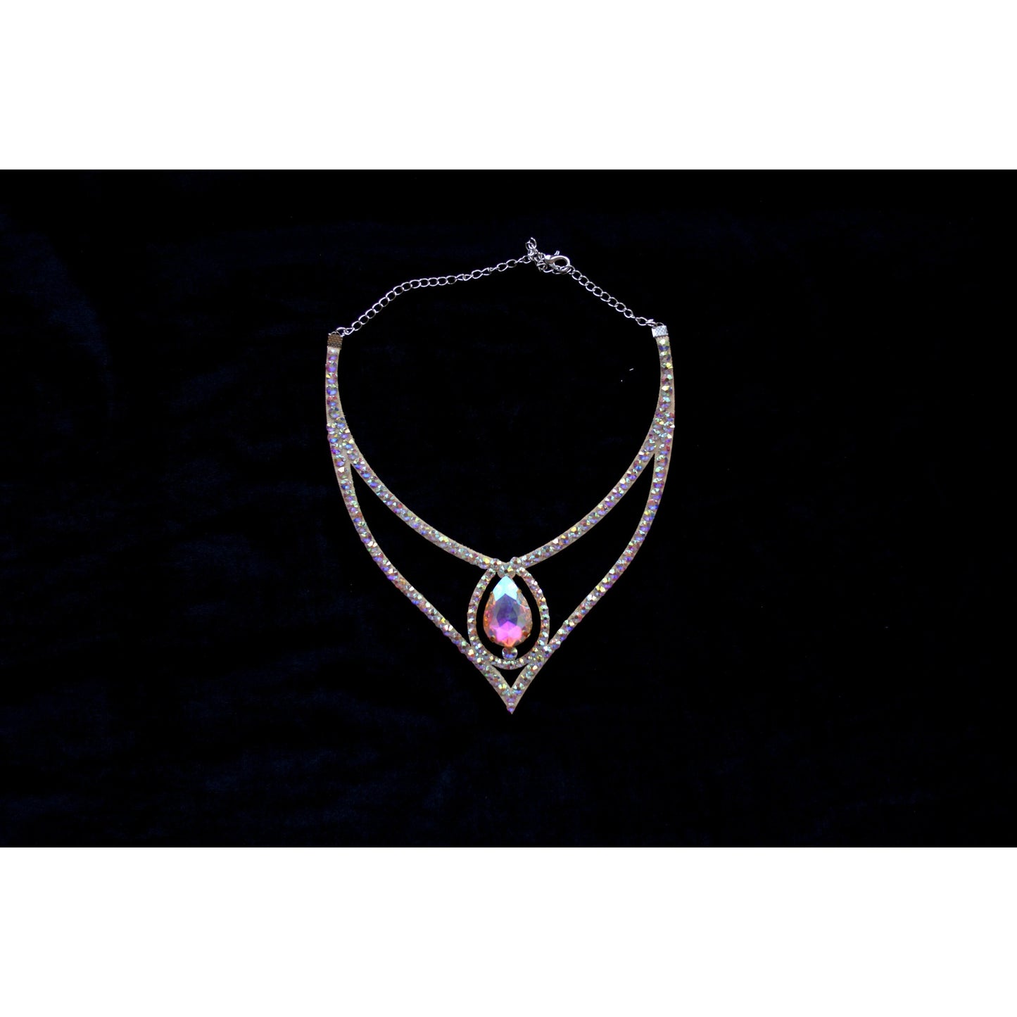 Rhinestone Neck Accessory - Silvia