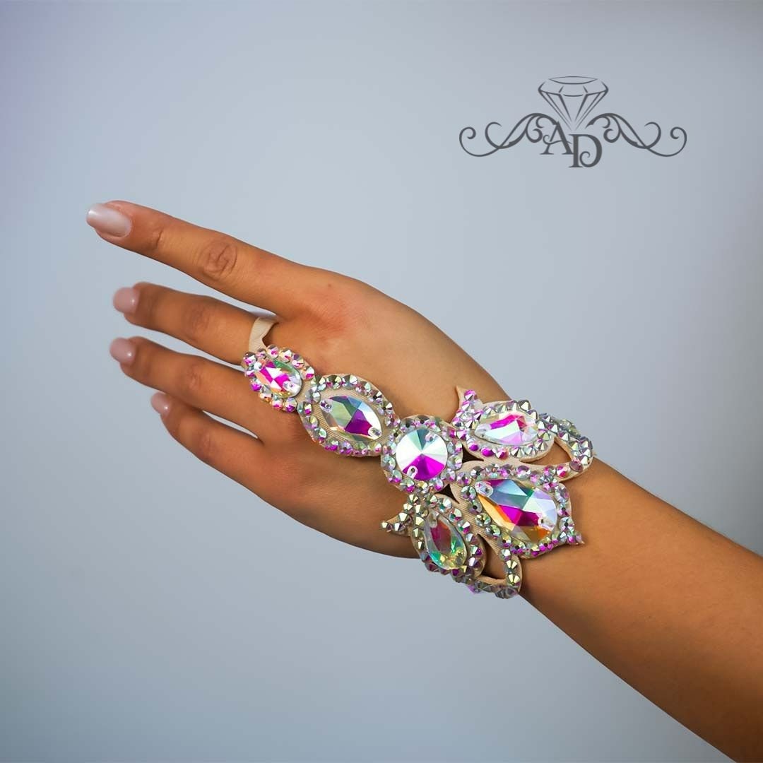 Stage Slave Rhinestone Bracelet - Amina