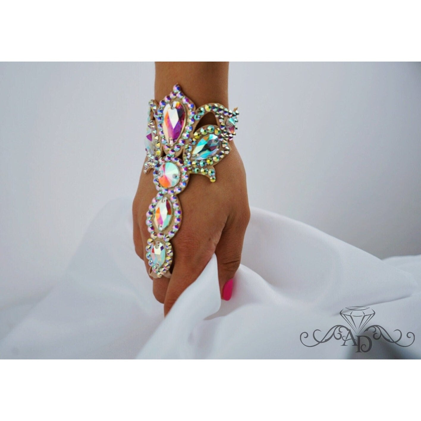 Stage Slave Rhinestone Bracelet - Amina