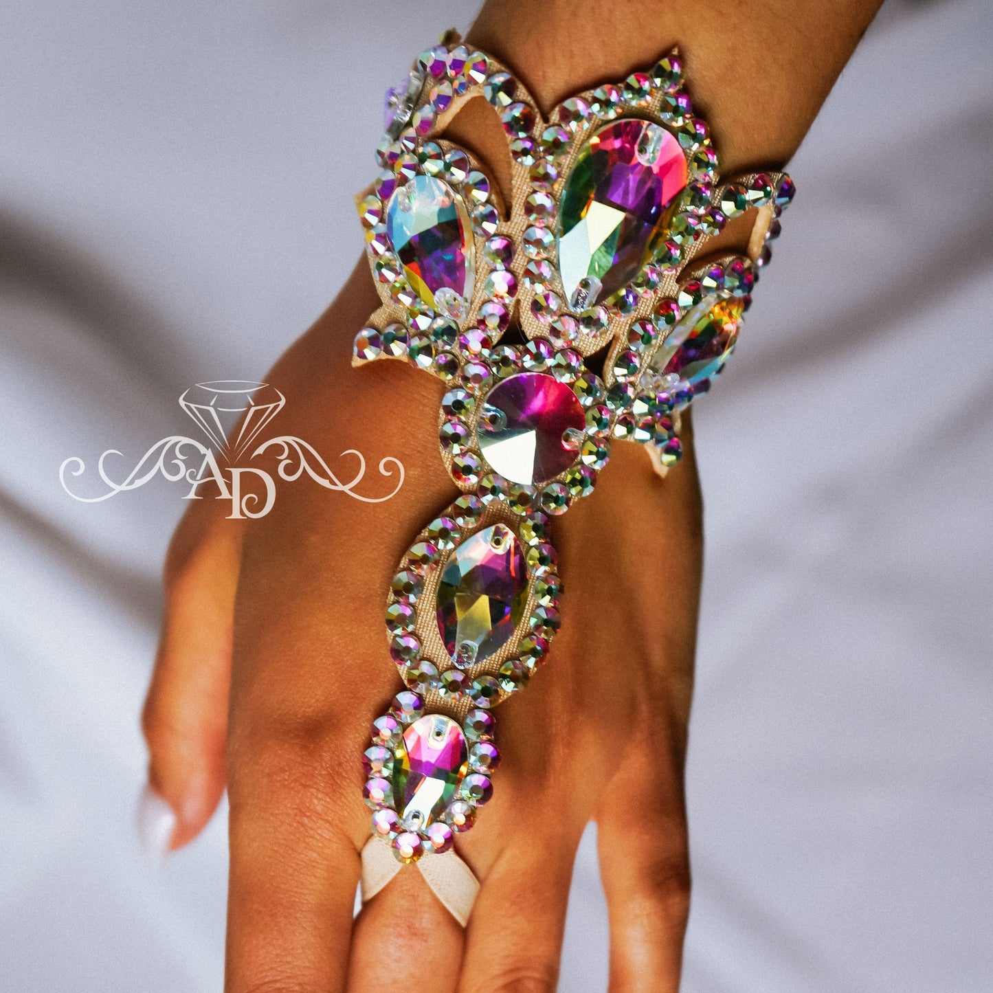Stage Slave Rhinestone Bracelet - Amina