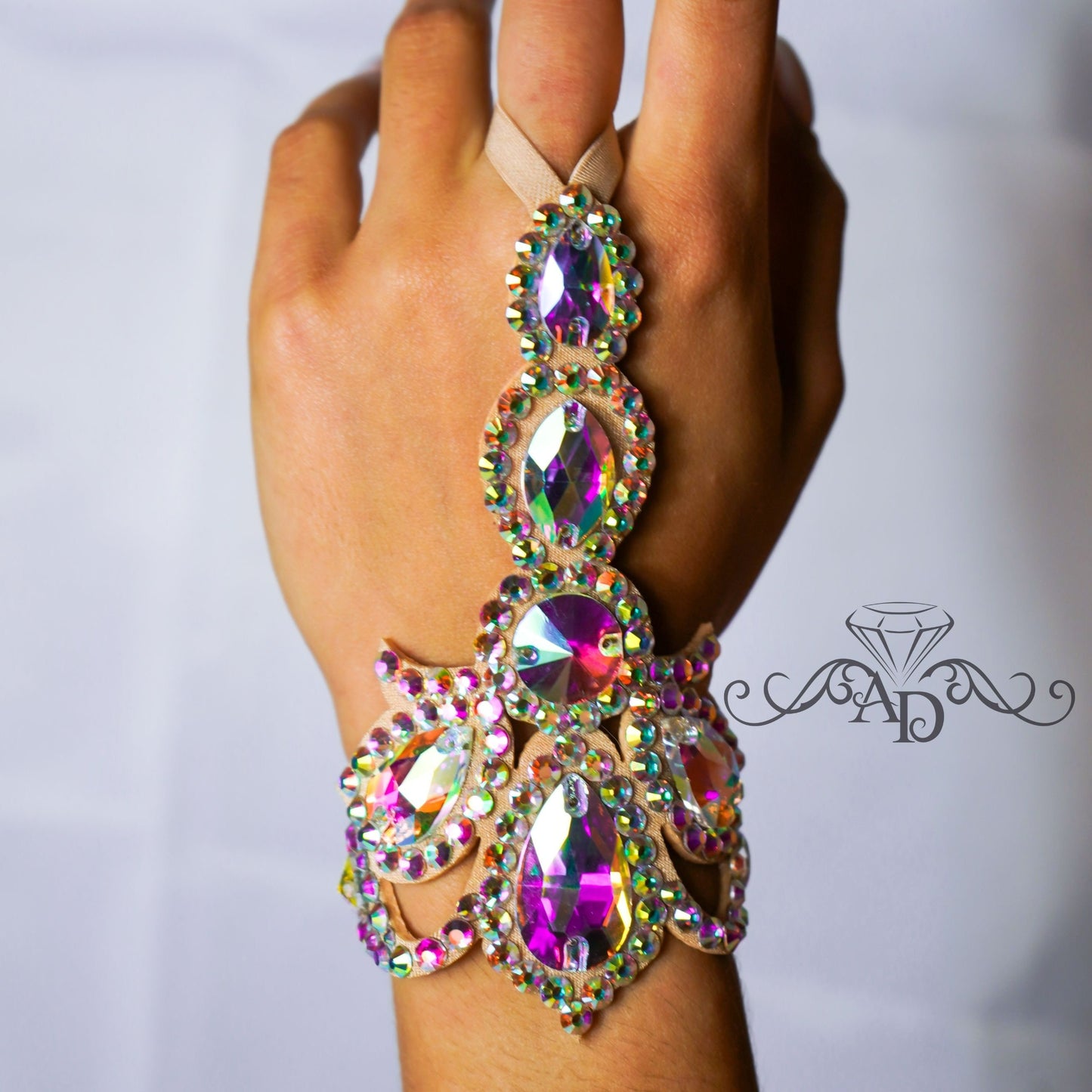 Stage Slave Rhinestone Bracelet - Amina