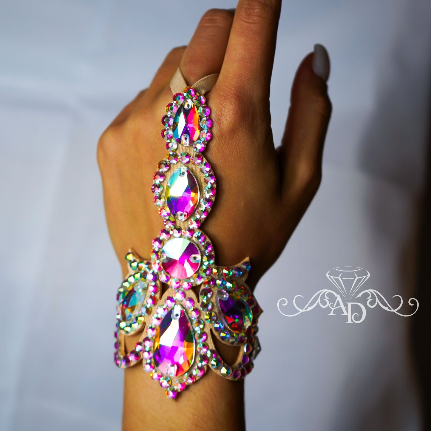 Stage Slave Rhinestone Bracelet - Amina