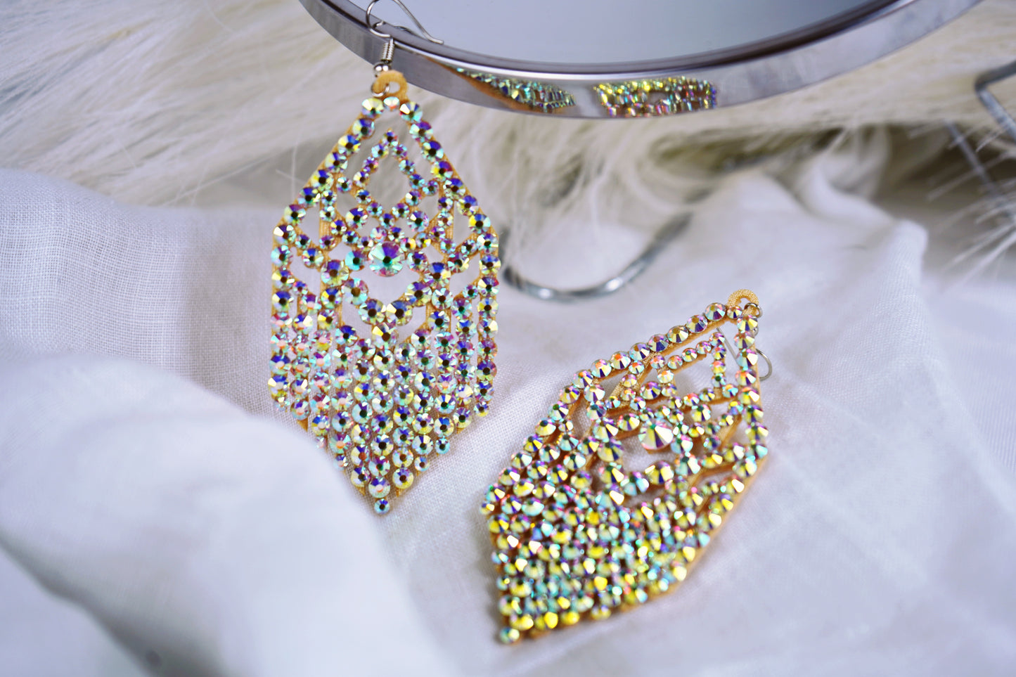 Competition-Ready Sparkle Earrings - Ember