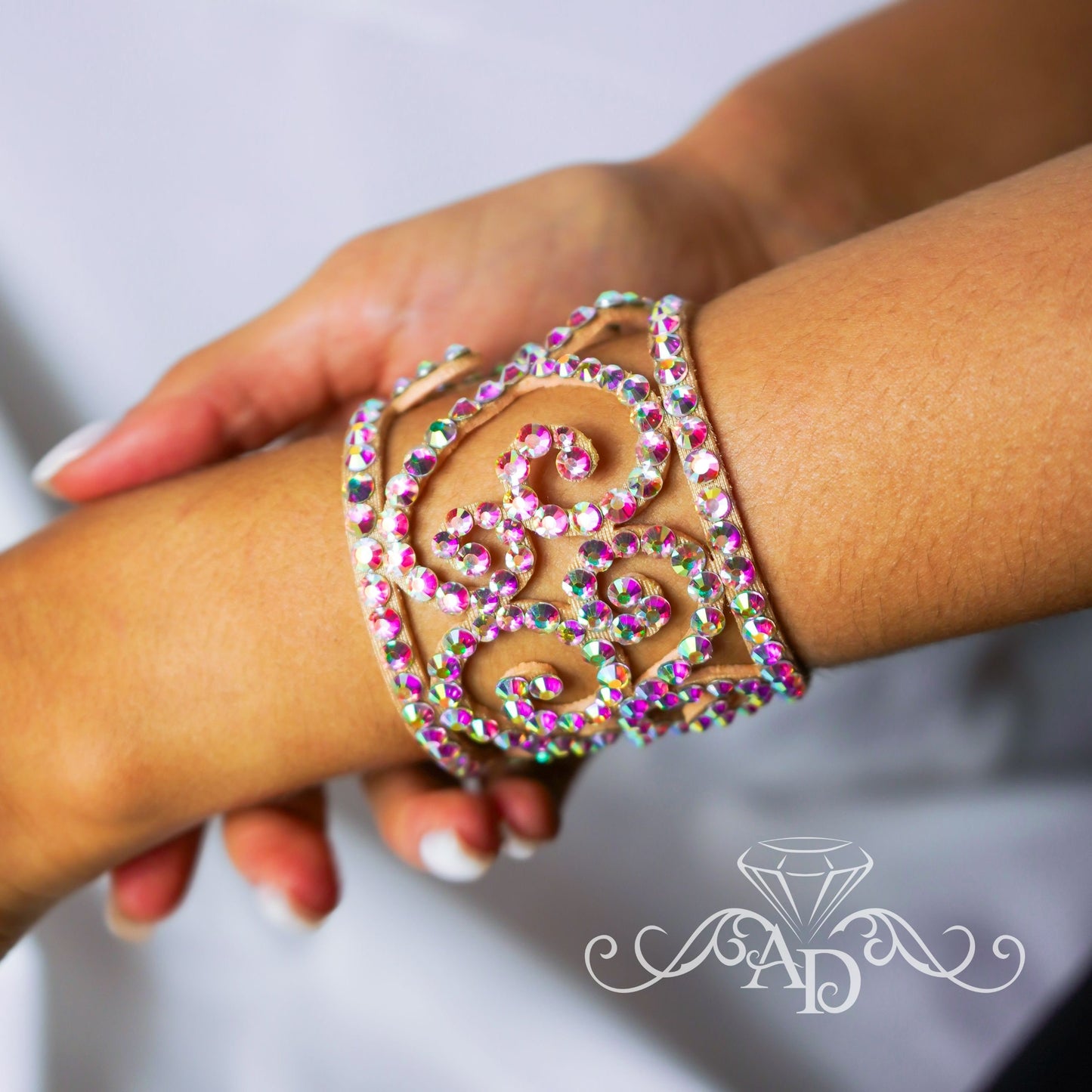 Handmade Rhinestone Bracelet - Sheila