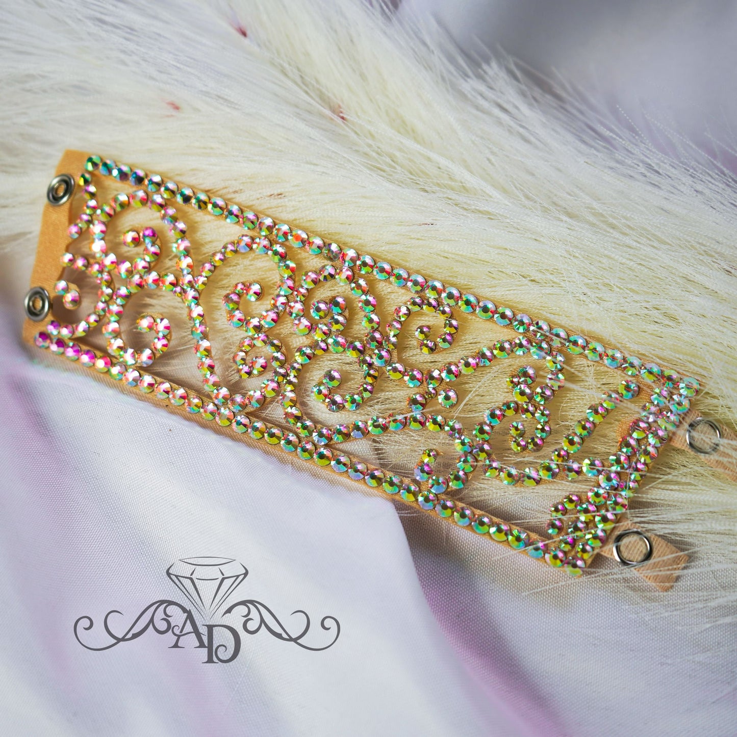 Handmade Rhinestone Bracelet - Sheila