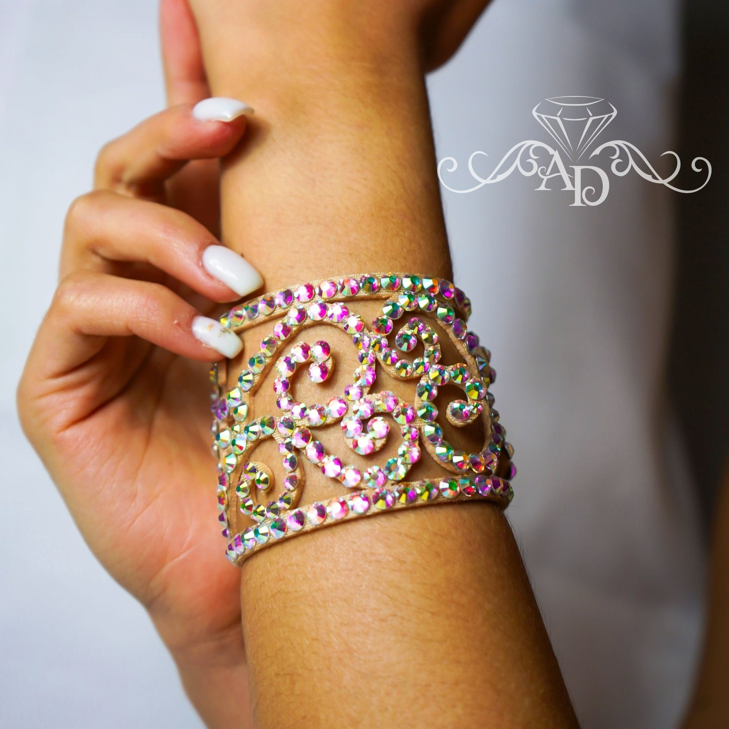 Handmade Rhinestone Bracelet - Sheila