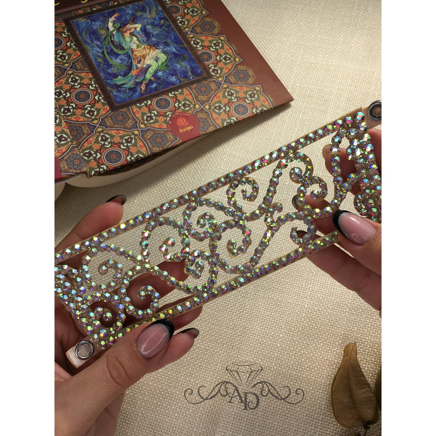 Handmade Rhinestone Bracelet - Sheila
