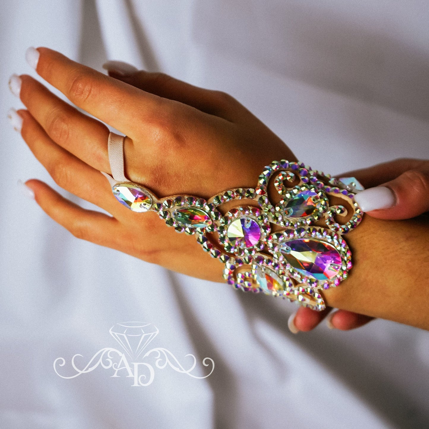 Statement Wrist to Finger Jewelry - Leila