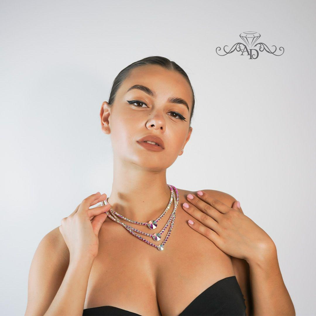 Unique Rhinestone Neckpiece - Zarina