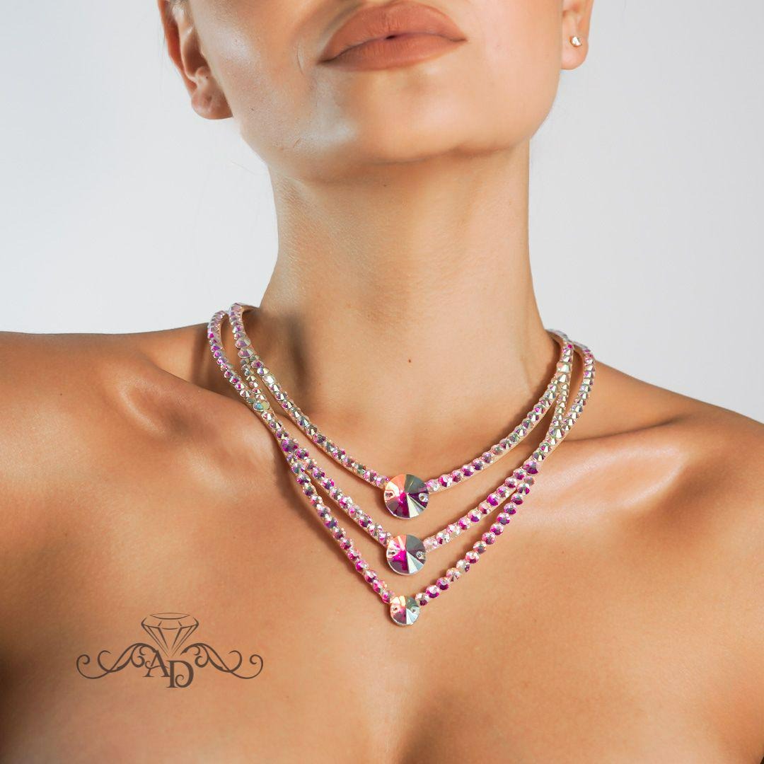 Unique Rhinestone Neckpiece - Zarina