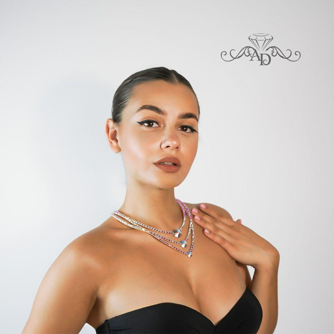 Unique Rhinestone Neckpiece - Zarina