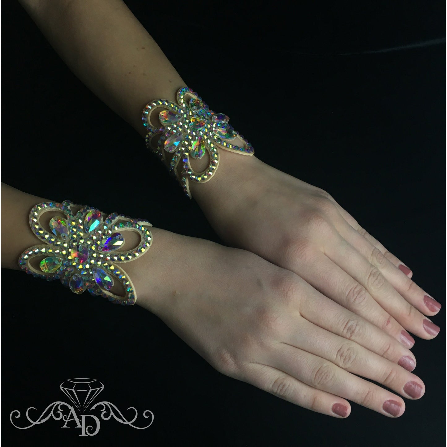 Rhinestone Bracelet for Dancers - Flower