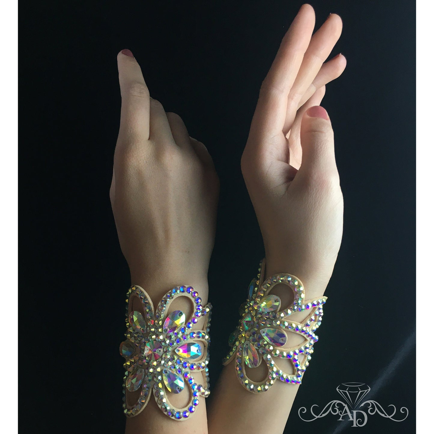 Rhinestone Bracelet for Dancers - Flower