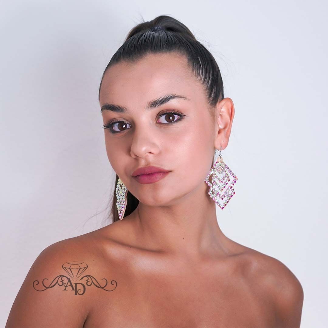 Glittering Performance Earrings - Caitlyn