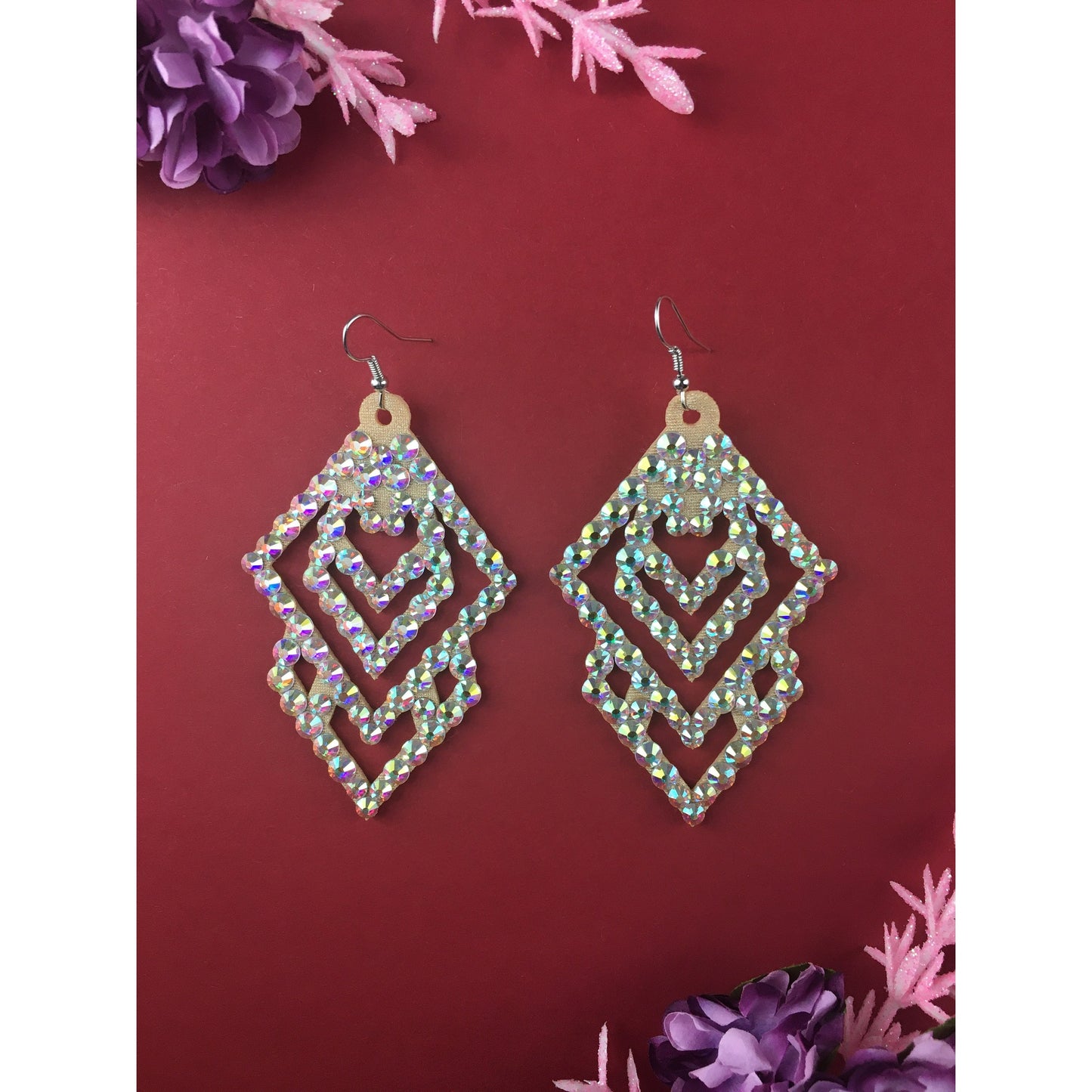 Glittering Performance Earrings - Caitlyn