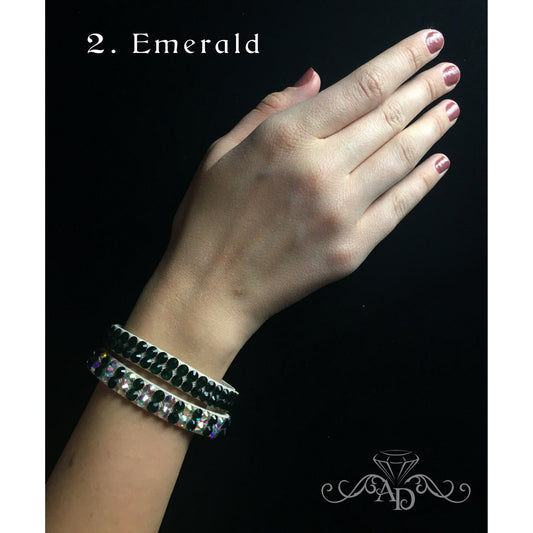 Elastic Rhinestone Wrist Cuff