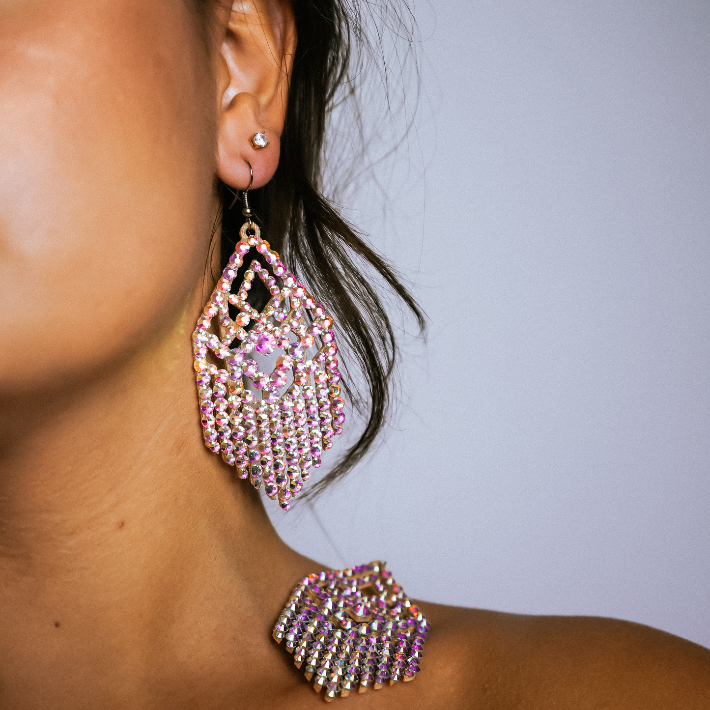 Competition-Ready Sparkle Earrings - Ember