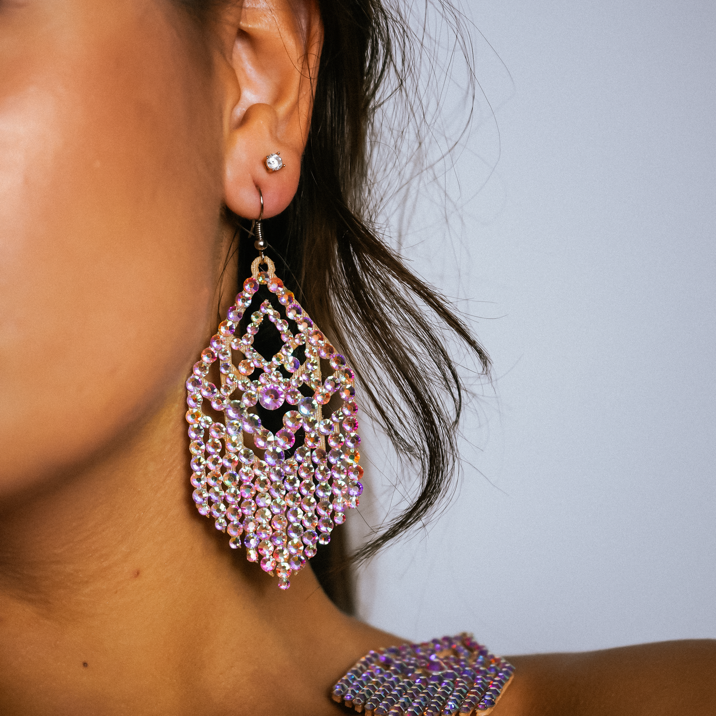 Competition-Ready Sparkle Earrings - Ember