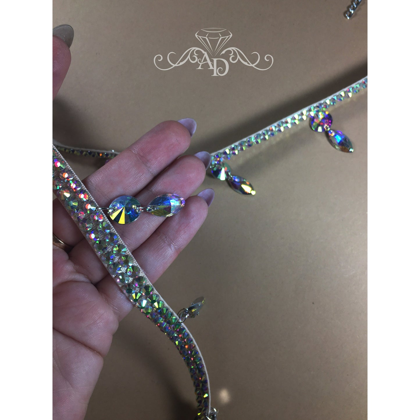 Rhinestone Belt with Stones - The size is required Sale