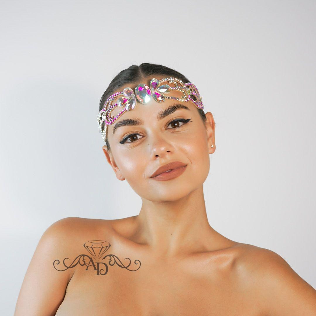 Sparkling Rhinestone Forehead Jewelry - Harmonie