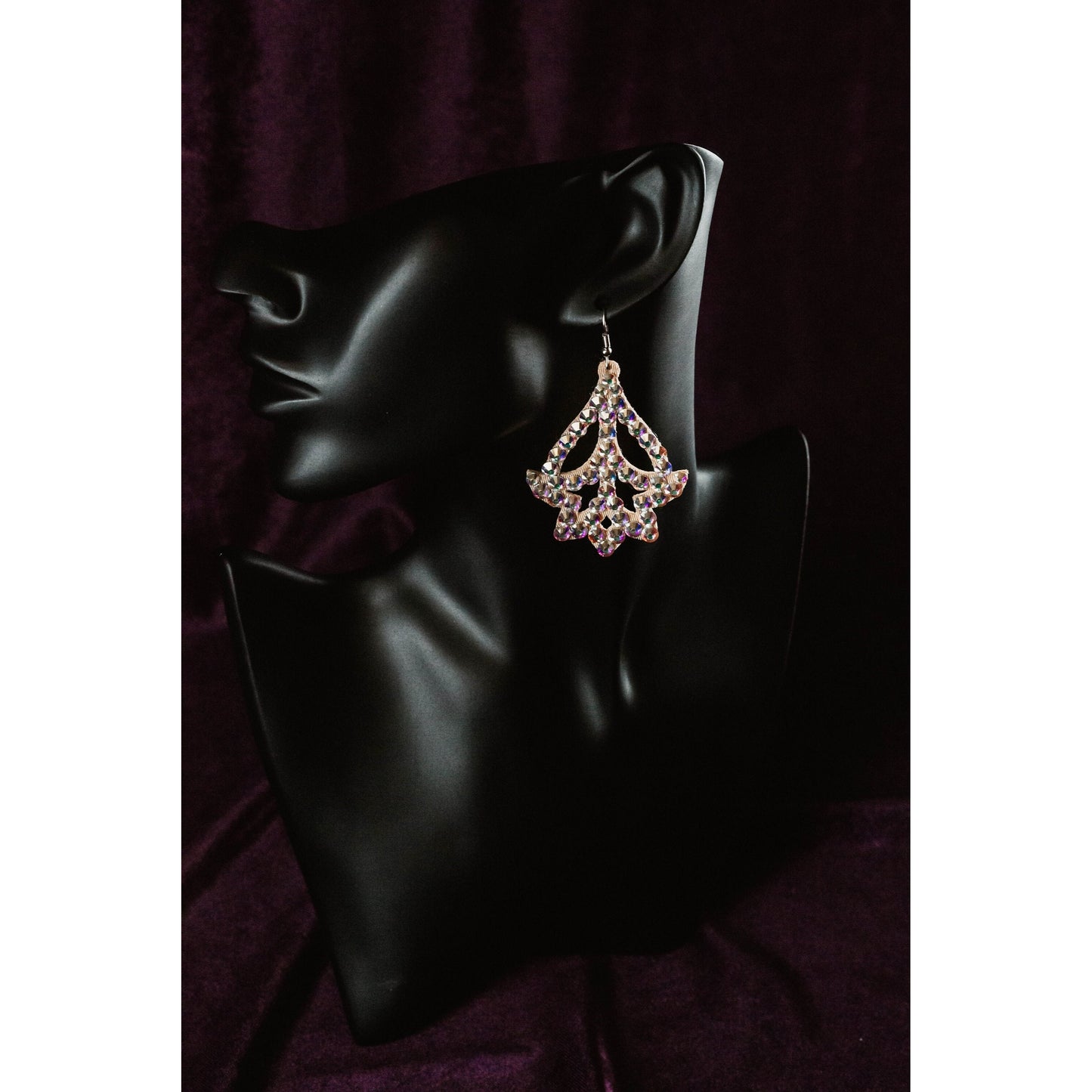 Rhinestone Dance Earrings - Scarlett