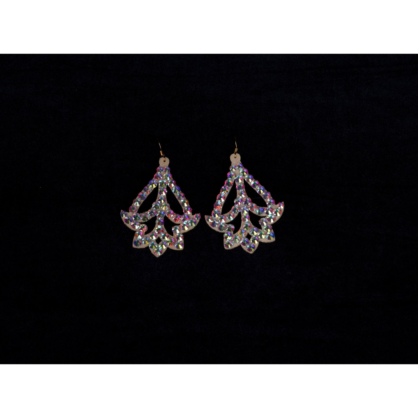 Rhinestone Dance Earrings - Scarlett
